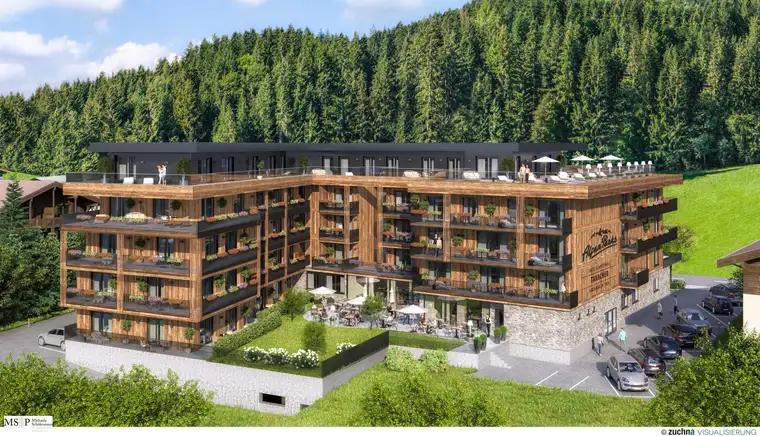 Kirchberg/Tirol: Neubau-Apartments zur touristischen Vermietung im Skigebiet Kitzbüheler Alpen zu verkaufen - nur noch wenige Einheiten verfügbar!