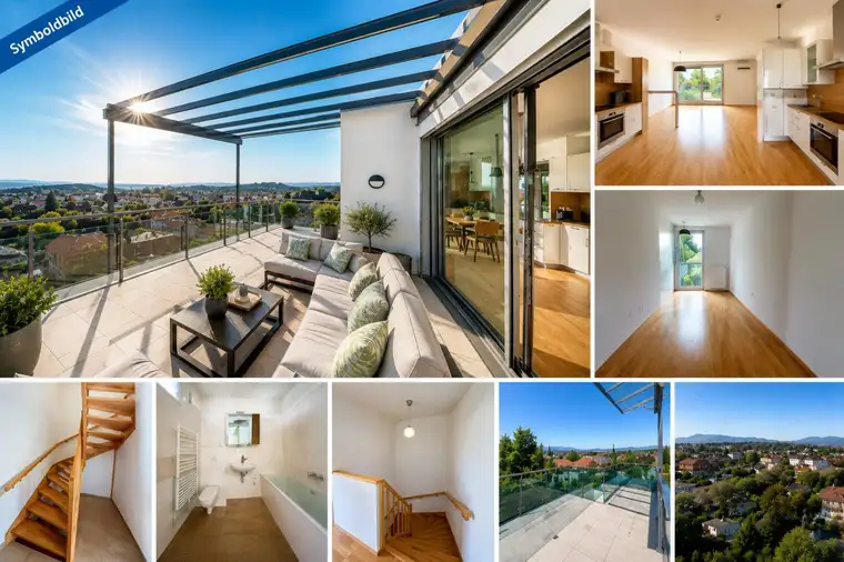 Exklusives Penthouse | 2 Terrassen | Panorama über Graz