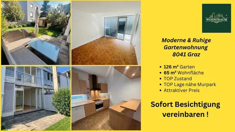 Traumhafte Gartenwohnung - gute Raumaufteilung - Parkplatz - schnell Termin vereinbaren