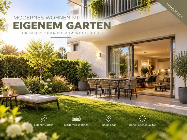 Perfekte Gartenwohnung in Liebenau mit Tiefgarage