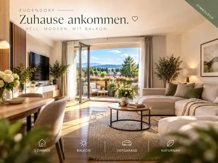 Wohnen mit Komfort, Raum und Lebensqualität – in Eugendorf, nur wenige Kilometer von Salzburg entfernt.