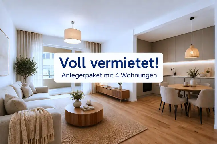 VOLL VERMIETETES ANLEGERPAKET - SOFORT ERTRAG ERZIELEN - 4 Wohnungen