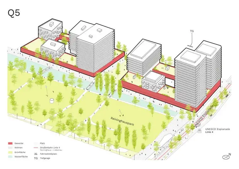 Neubau-Geschäftsflächen - Quartier 5 Reininghaus