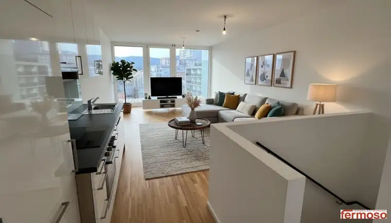 3-Zimmer- Maisonettewohnung mit Loggia – Wohnen auf zwei Ebenen