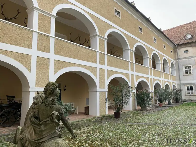 3-Zimmer Schlosswohnung mit Garten &amp; KFZ Stellplätzen in absoluter Grünruhelage