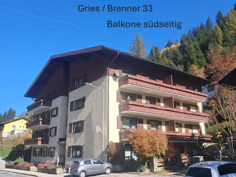3-Zimmer Wohnung möbliert im Wipptal / Tirol - mit 9,2 m² Balkon &amp; Parkplatz