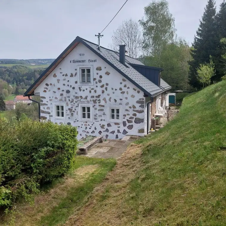 Traditionelles Bauernhaus mit 800m² Baugrund und 6000m² Grünland