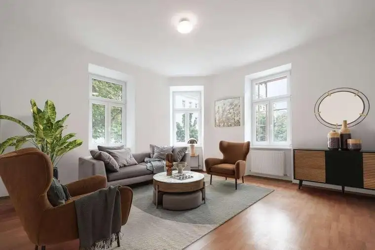 Frisch renovierte lichtdurchflutete Altbauwohnung zum Wohlfühlen (Eckwohnzimmer! Airbnb möglich!)