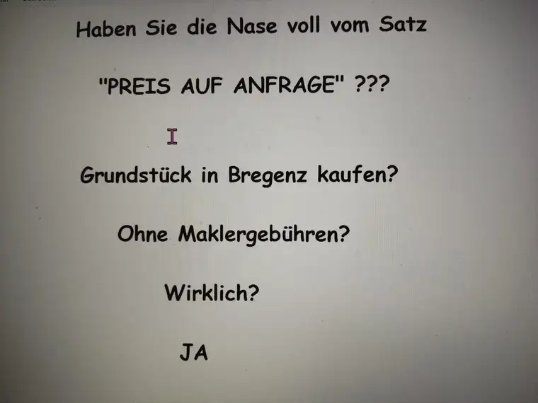 Eigenes Haus an der Bregenzer Funkenbühlwiese geplant? Wir haben das Grundstück dazu.