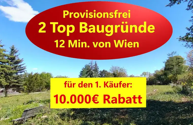 2 leistbare Top-Baugründe 564 / 617 m²