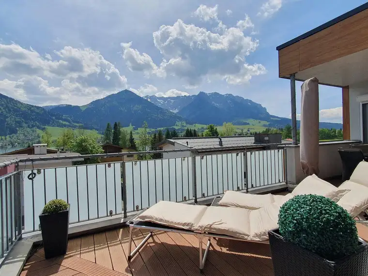 Traumhafte 6-Zimmer Wohnung - Sauna, Terrasse mit Berg- und Seeblick am Walchsee