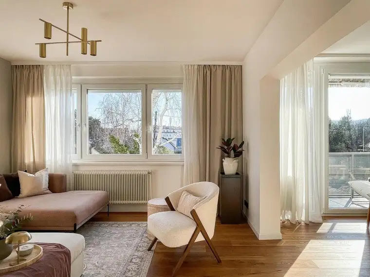 Familientraum in Mauer: 5-Zimmer-Wohnung mit Loggia, Grünblick &amp; 2 Garagen
