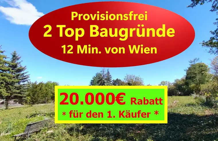 2 Baugründe *20.000€ RABATT* provisionsfrei