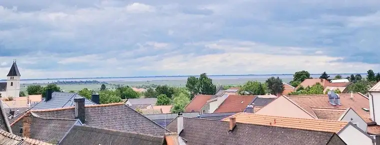 SEEBLICK - TERRASSE - POOL. Architektenwohnung NEUSIEDLER SEE