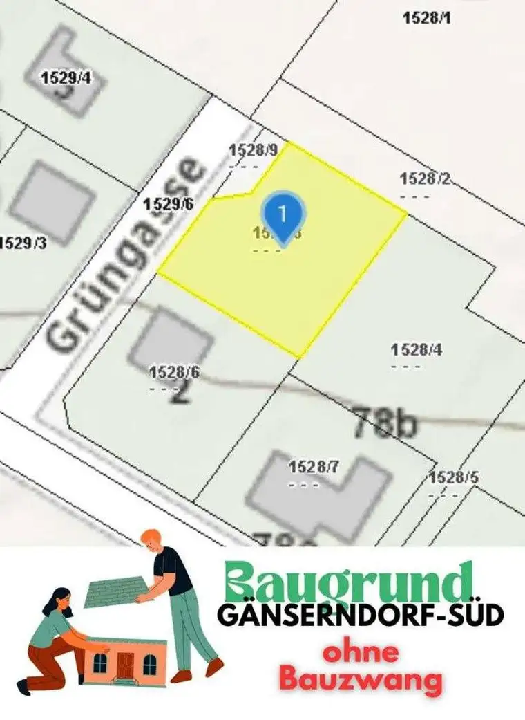 Privatverkauf! Sonniges Baugrundstück in Gänserndorf-Süd - 532 m², zwei Brunnen, Strom vorbereitet