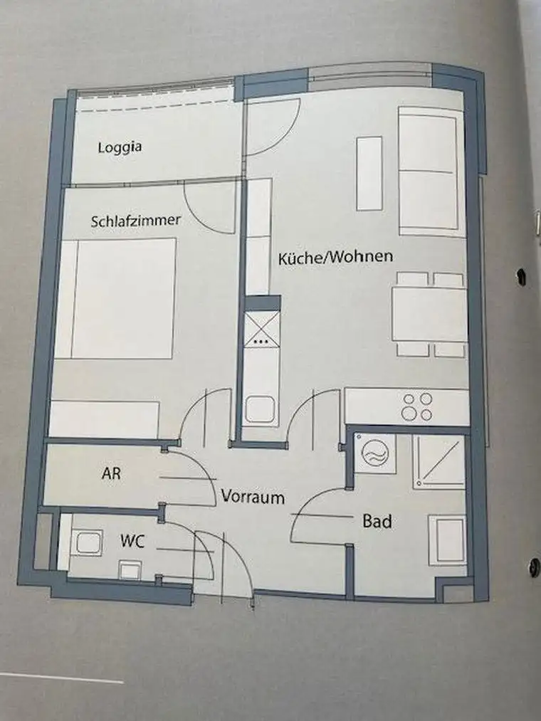 Neuwertige Moderne 2-Zimmer Wohnung 8020 Gries in 5 Minuten am Hauptplatz Graz