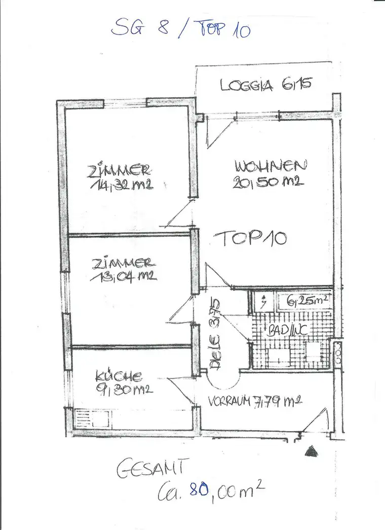 3 Zimmer Wohnung mit Balkon, in ruhiger und sonniger Lage