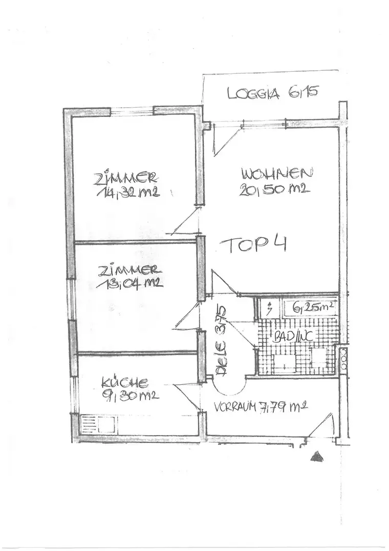 3 Zimmer Wohnung mit Balkon und Gartennutzung, in ruhiger und sonniger Lage