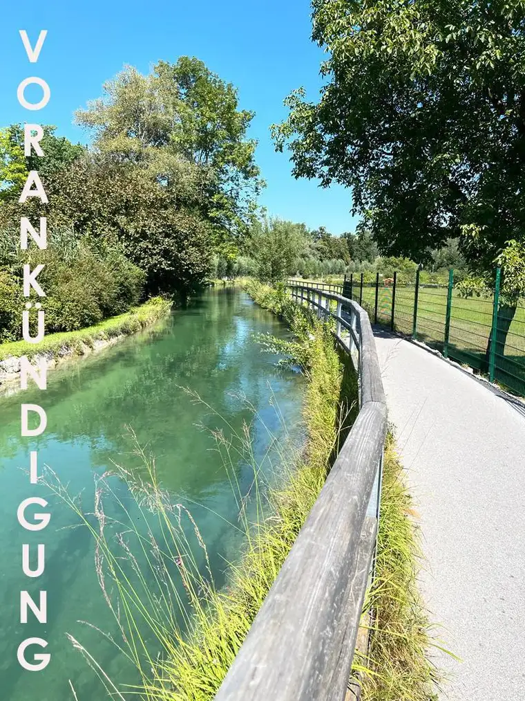 ANKÜNDIGUNG: Wohnen am Wasser mitten in der Stadt Salzburg