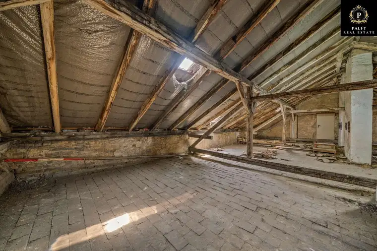 unausgebaute Dachfläche mit Einreichpanung