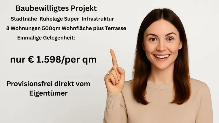 TOP INVESTMENT GRUNDSTÜCK MIT BAUPROJEKT 100% GEWINNCHANCE