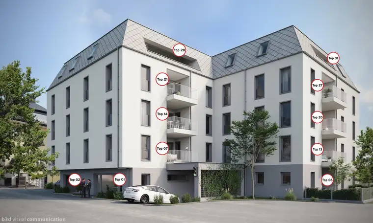 Terrassenwohnung Top 21 - Neubauprojekt "STADTHAUS D2" - Kirchdorf - Baubeginn erfolgt