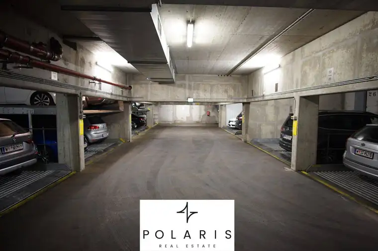 Klosterneuburger Straße | obere Stapelparkplätze für PKW in gepflegter Tiefgarage
