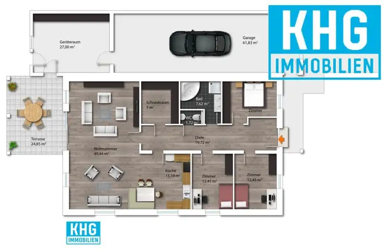 Karl-Heinz Grüneis, Immobilien Tulln KHG