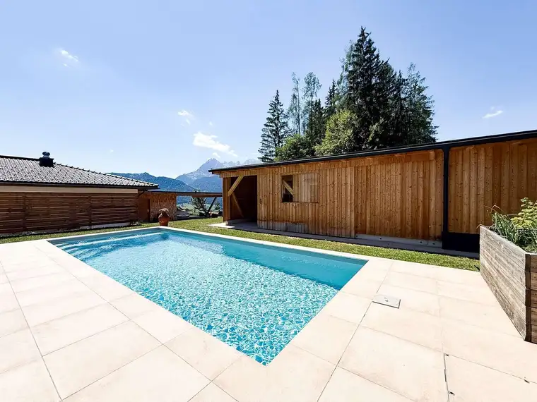 Familientraum am Zistelberg | Modernes Einfamilienhaus mit Pool, Bergpanorama &amp; 727 m² Grund