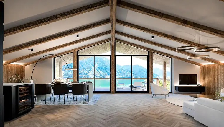 EXKLUSIV WOHNEN AM ACHENSEE – Lake View { BERGSEE CHALET } Top 2.3