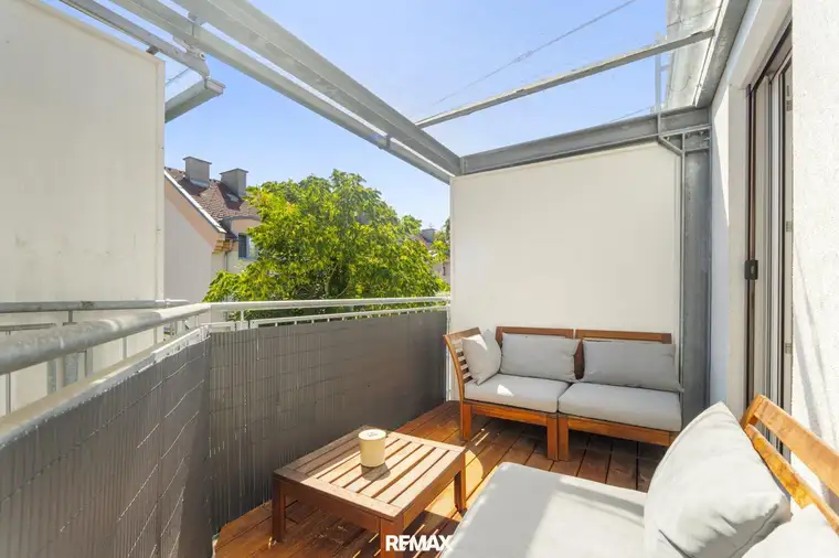 Elegante 2-Zimmer-Wohnung mit ruhigem Innenhofbalkon mitten in Klagenfurt