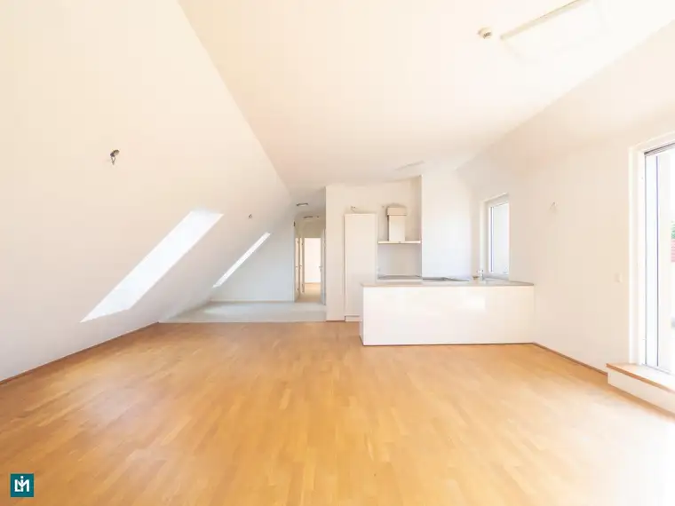Moderne Terrassenwohnung mit hochwertiger Ausstattung und flexibler Raumgestaltung in Grünruhelage