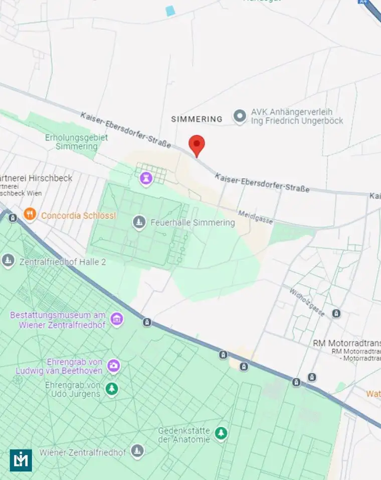 WALD- UND WIESENGÜRTEL IN 1110 WIEN (EZ 396 KG 01103 KAISEREBERSDORF GST.-NR. 1196)