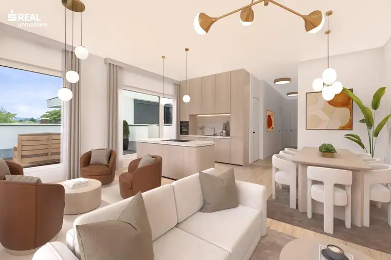 Liebenau: Luxuriöses Penthouse mit 70 m² Terrasse: Erstbezug Ende 2025!