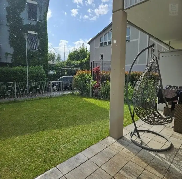 RUHIG GELEGENE, SEHR GEPFLEGTE 2 ZIMMERMIETWOHNUNG MIT GROSSER TERRASSE UND GARTENANTEIL IN VILLACH