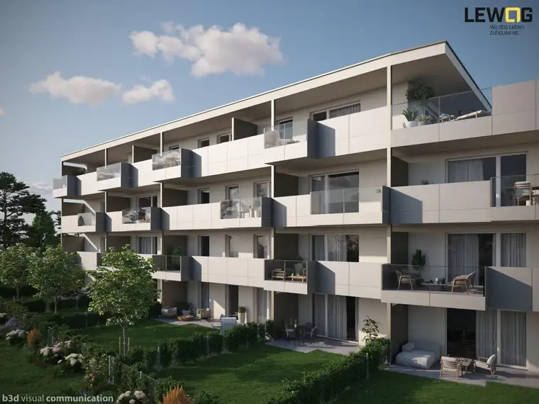 Doppl. Waldstraße | Top B07 3-Zimmerwohnung mit Balkon und 2 TG-Parkplätzen