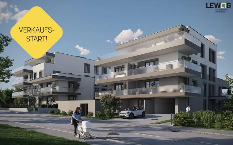 B09 | Leonding-Zentrum, 2-Raumwhg. im 2.OG mit großem Balkon