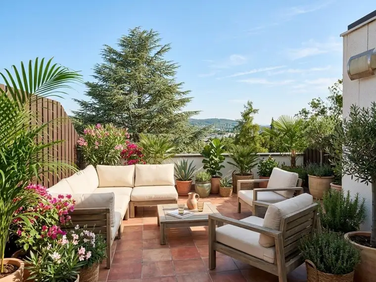 Familien-Reihenhaus mit Garten, zwei Terrassen, Sauna &amp; Stellplatz in begehrter Grünlage des 13. Bezirks