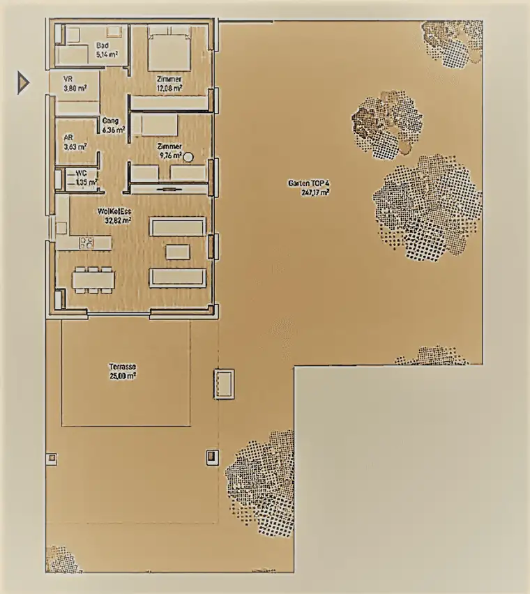Exklusive Eigentumswohnung (74m²) mit Terrasse und großem Garten in Graz, Eggenberg! Provisionsfrei!