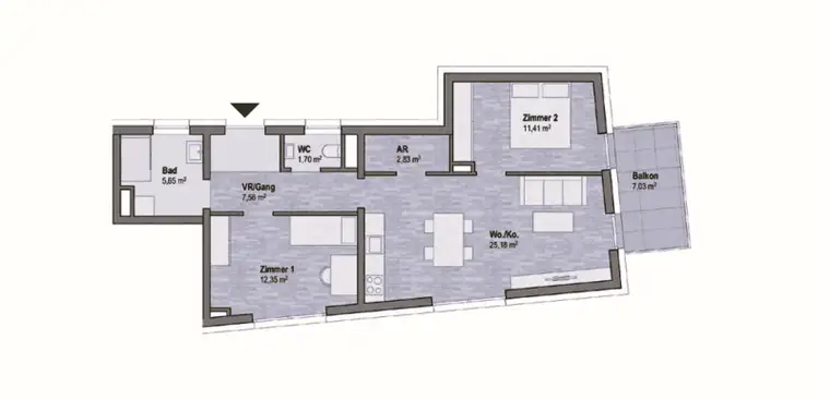 Graz Geidorf Neubauprojekt: Exklusive Eigentumswohnung (66m²) mit Balkon in bester Lage! Provisionsfrei
