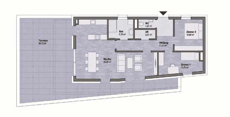 Graz Geidorf Neubauprojekt: Exklusive Eigentumswohnung (81m²) mit Terrasse in bester Lage! Provisionsfrei