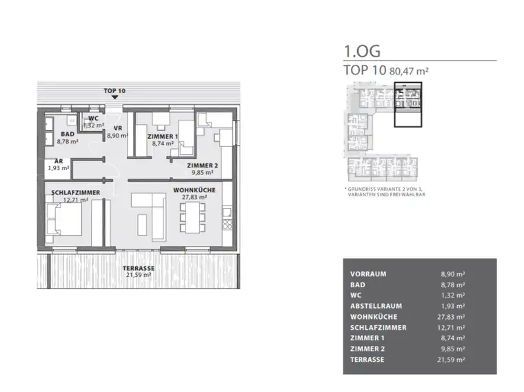 BAUSTART - Exklusive Eigentumswohnung (80m²) mit großer Terrasse und Lift in Fürstenfeld! Provisionsfrei!
