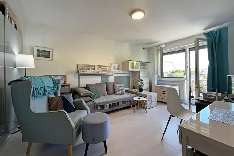 Entzückende Wohnung mit großer Westterrasse Nähe Hanusch Krankenhaus
