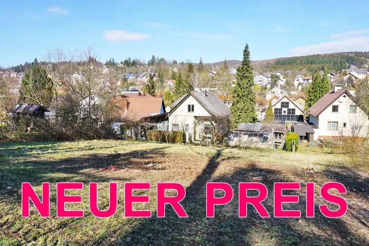 Baugrundstück mit Ausblick in zentraler Ruhelage in Pressbaum