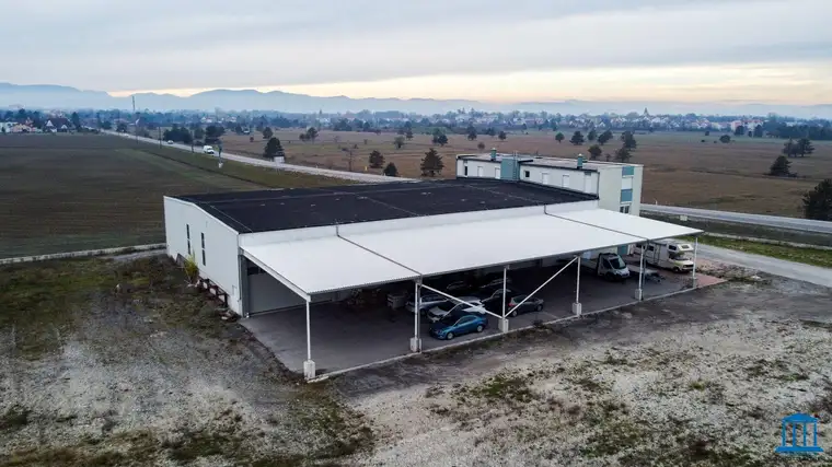 Betriebsobjekt mit Garagenpark nahe Verkehrsknoten