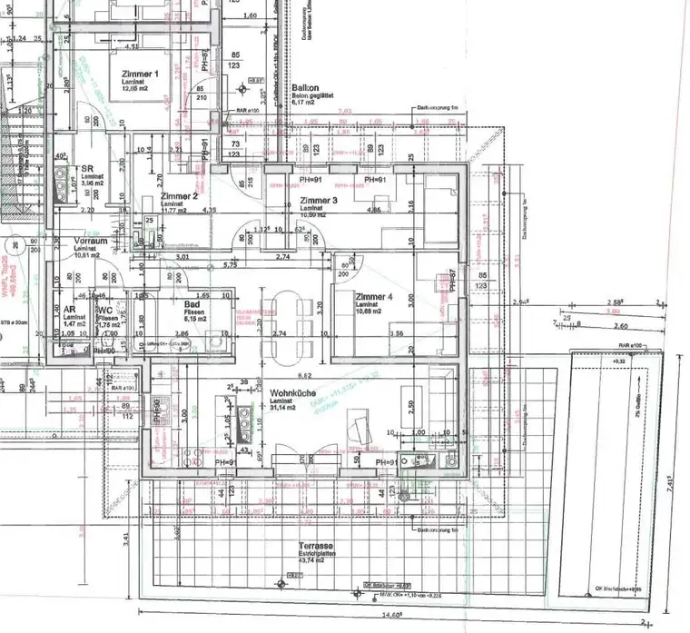 Pöchlarn | Geförderte Dachgeschoßwohnung in Miete mit Kaufoption | Top 26 | Dachterrasse