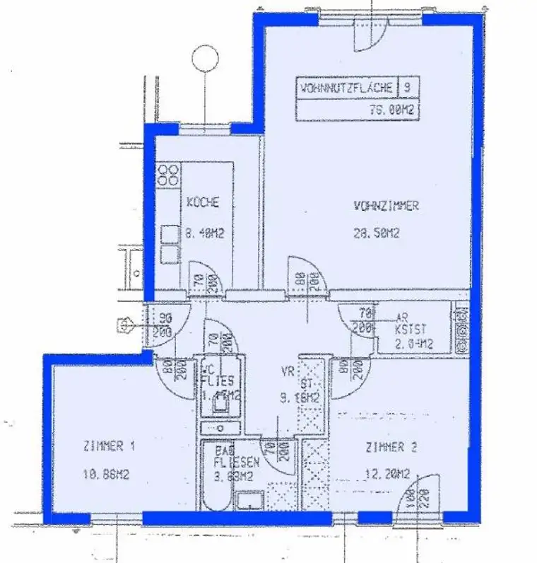 Hadersdorf Top 7/9 | Mietwohnung | ca. 76 m²