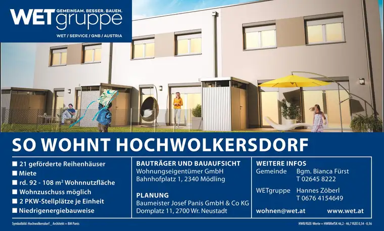 gefördertes Reihenhaus | Garten und Terrasse | Miete