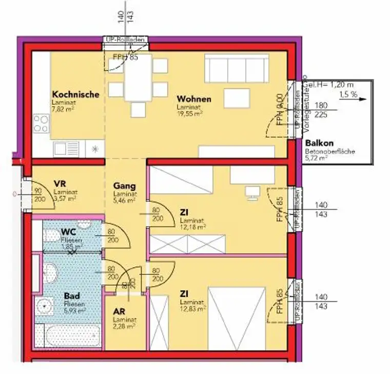 geförderte Miete mit Kaufoption | ca. 71 m²