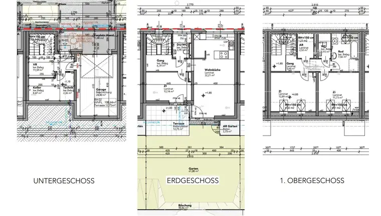 Gefördertes Reihenhaus in Miete mit Kaufoption | RH 7/2 | mit Keller und Garten.